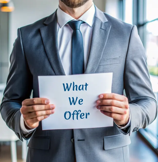what we offer